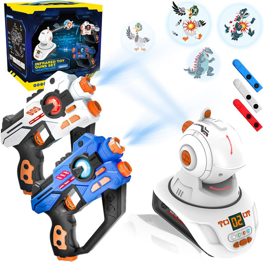 🎮 Laser Tag Blasters with Digital Score Display & Auto-Moving Targets
