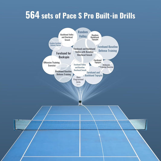🎾 Smart Tennis Ball Machine – App & Remote Control, Dual Spin, 80mph ⚡